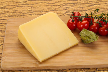 Hard parmesan cheese piece