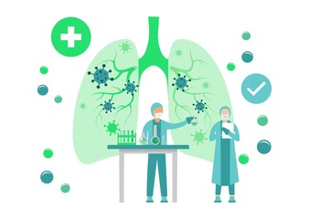 Doctors clean the lungs