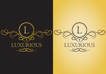 Luxury crest logo vector isolated on background, ready to print, editable, easy to edit, organized layer.