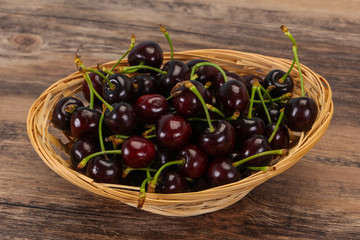 Ripe sweet tasty cherry  berry