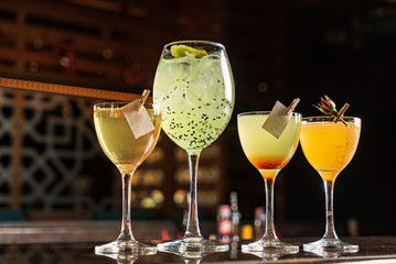 mexican cocktail in the bar