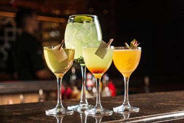 mexican cocktail in the bar