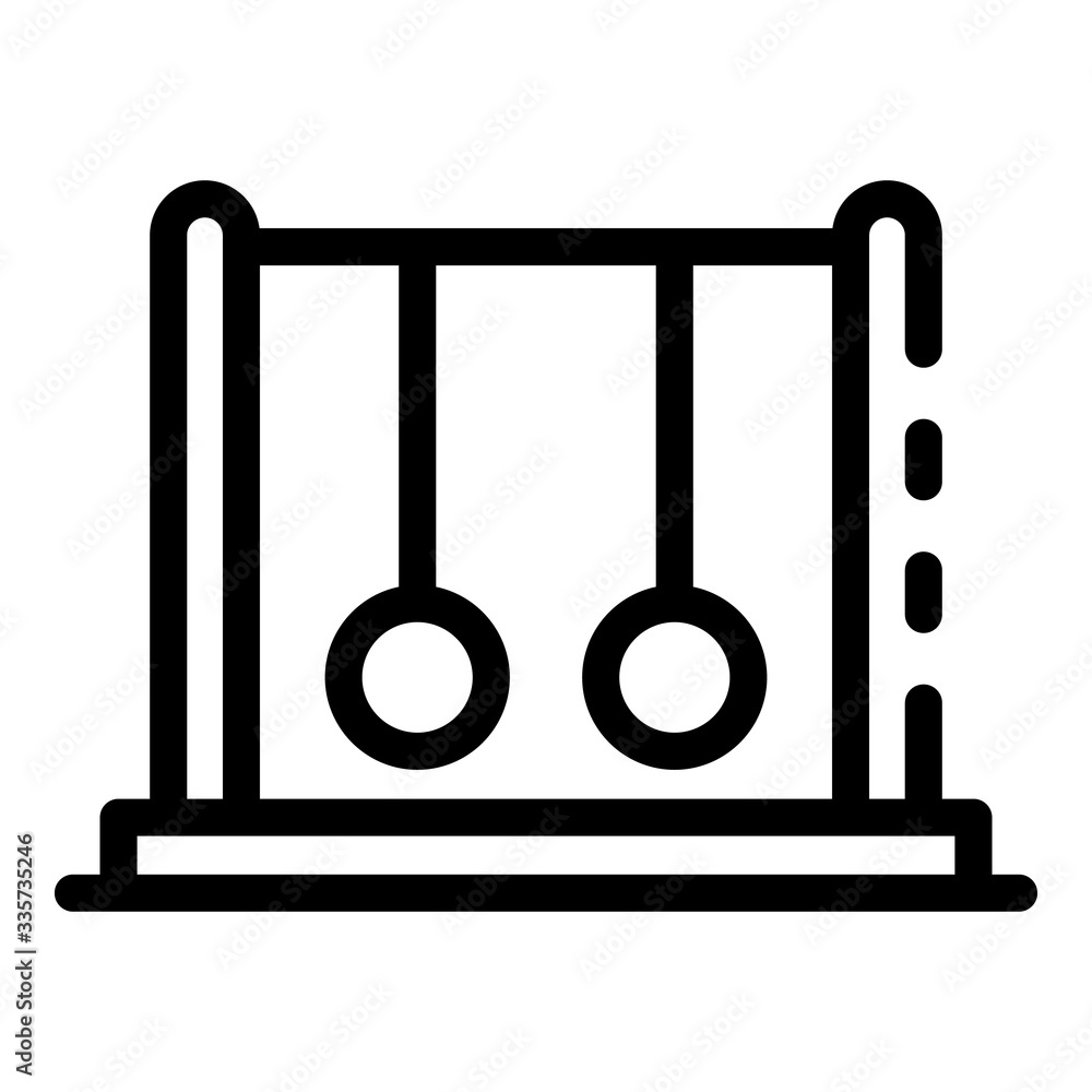 Poster pendulum stand icon. outline pendulum stand vector icon for web design isolated on white background