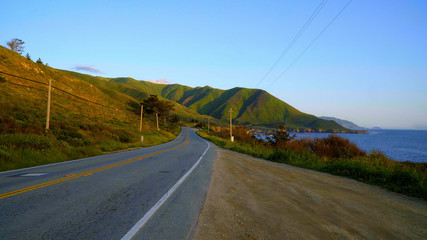 Highway No1 at Big Sur Pacific Coastline