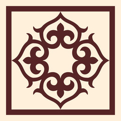 Kazakh nomadic tribes on background