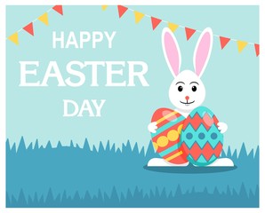 Happy Easte day with a ig rabbit