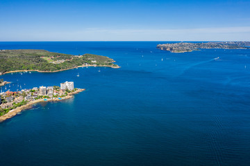Fototapeta na wymiar Aerial view on famous Smedley's Point, Sydney, Australia.