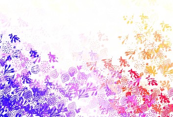 Light Blue, Yellow vector background with abstract shapes.