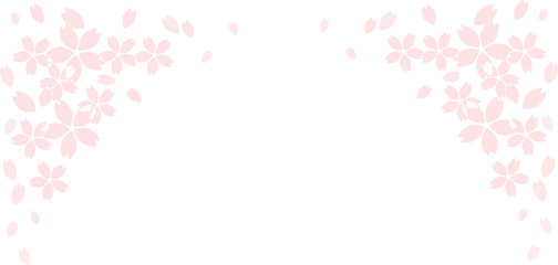 桜の花びらフレーム