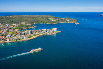 Aerial view on famous Smedley's Point, Sydney, Australia.