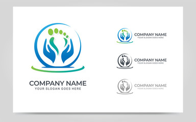 Massage therapy logo design. Editable logo design