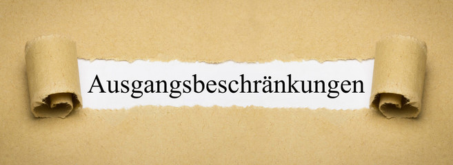 Ausgangsbeschränkungen