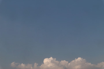 Blue sky and cloud for background.