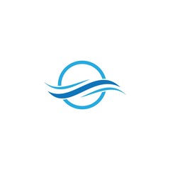 Natural Water wave Logo