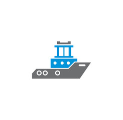 Fototapeta premium Ship related icon on background for graphic and web design. Creative illustration concept symbol for web or mobile app