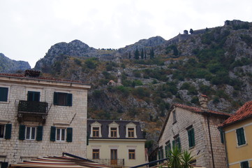 Fototapeta na wymiar view of the village of kotor montenegro