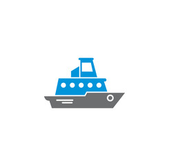 Obraz premium Ship related icon on background for graphic and web design. Creative illustration concept symbol for web or mobile app