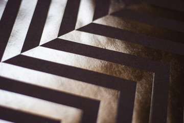 Abstract Gold Black Stripy Backgound