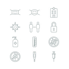 Coronavirus Icon Set, Good To Use For Healthcare and Coronavirus Content