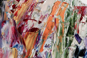 Colorful abstract background wallpaper. Modern motif visual art.  Mixtures of oil paint. Trendy...