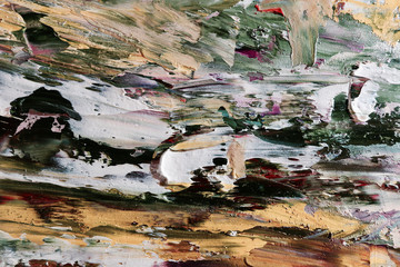 Colorful abstract background wallpaper. Modern motif visual art.  Mixtures of oil paint. Trendy...