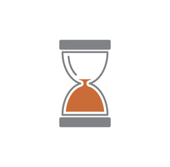 Sand watch related icon on background for graphic and web design. Creative illustration concept symbol for web or mobile app