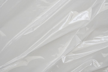 Fototapeta premium White plastic film wrap texture background