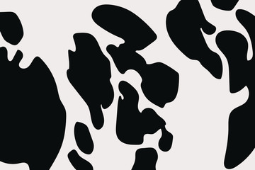 abstract black and white background from cow