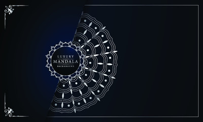 
Luxury ornamental mandala design background  with golden arabesque pattern arabic islamic east style