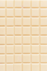 Tasty white chocolate as background