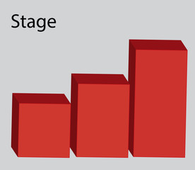 Winner stage. 3D stage illustration concept vector design