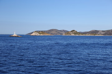 Landscapes of islands in Croatia