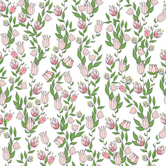 seamless pattern with flowers