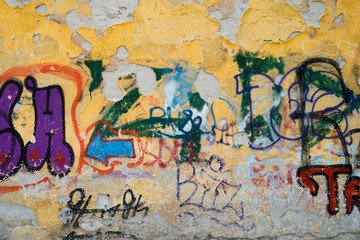Graffity on old wall