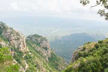 landscape with vast mountainous terrain