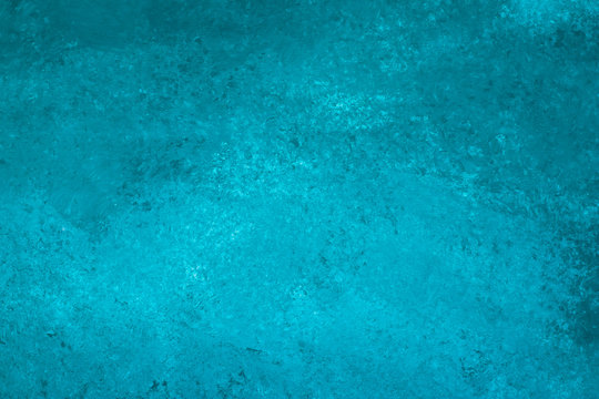 Abstract turquoise painted background, canvas. Dark watercolor backgrounds. Stained art wallpaper, aqua color texture of paper.