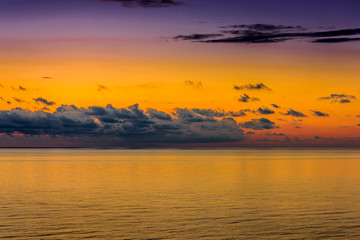 Beautiful romantic sunset