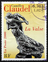 Postage stamp France 2000 The waltz, sculpture by Camille Claude