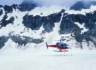 Alaska - United States of America 2003 : A Helicopter Landing To Glacier