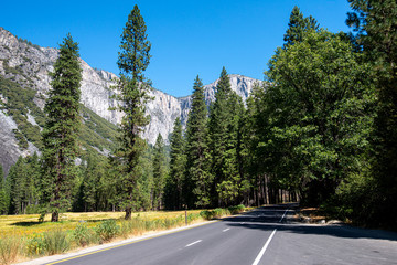 Famous Yosemite National Park in USA, California closed because of quarantine from Covid-19 virus Pandemic
