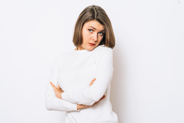 Fototapeta premium Portrait of a woman arms folded