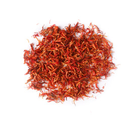 Fototapeta premium Safflower on isolated white background