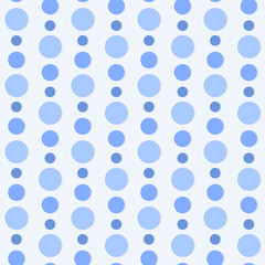 Circles seamless pattern. Monochrome abstract background. Elegant pattern blue dotted. Vector illustration. Repeating texture retro style. Modern ornament. Design paper, wallpaper, textile, print.