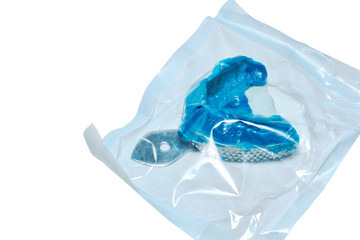 silicon dental mold in vacuum package for sterilization