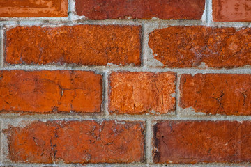old red brick wall background texture