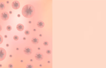 Texture with acne scars and acne. Before After scar cysts. Skin background. Infographics. Vector illustration