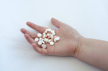 pills in hand