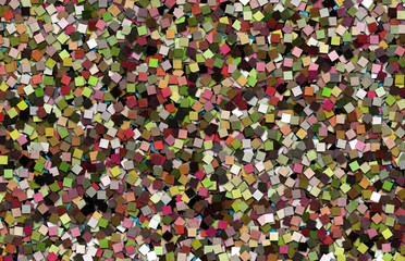  colored mosaic paper confetti pieces