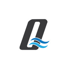 Q Letter Logo Template vector icon illustration