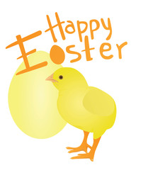 Happy Easter card. vector illustration 